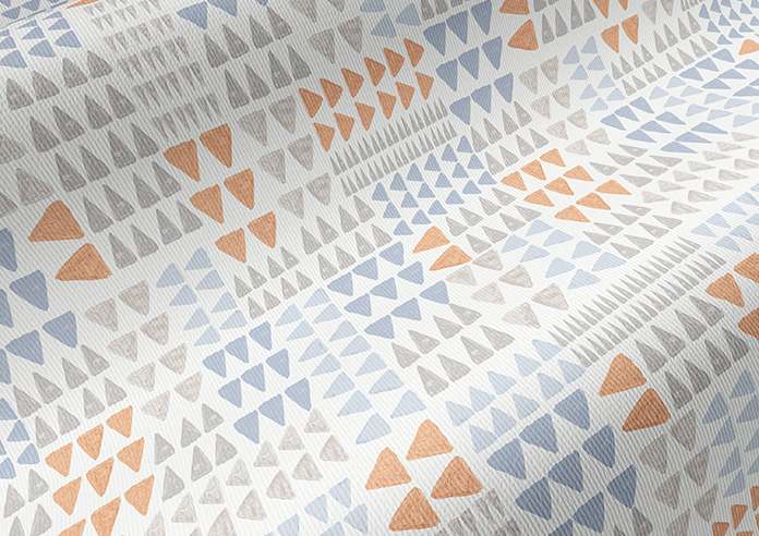 Watercolour Triangles, Blues - Twist&Fit Roller Blind - Image 4